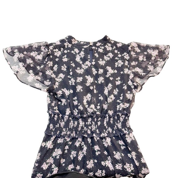 Karl Lagerfeld Printed Flower Skirted Dress Size 10 - Picture 6 of 6